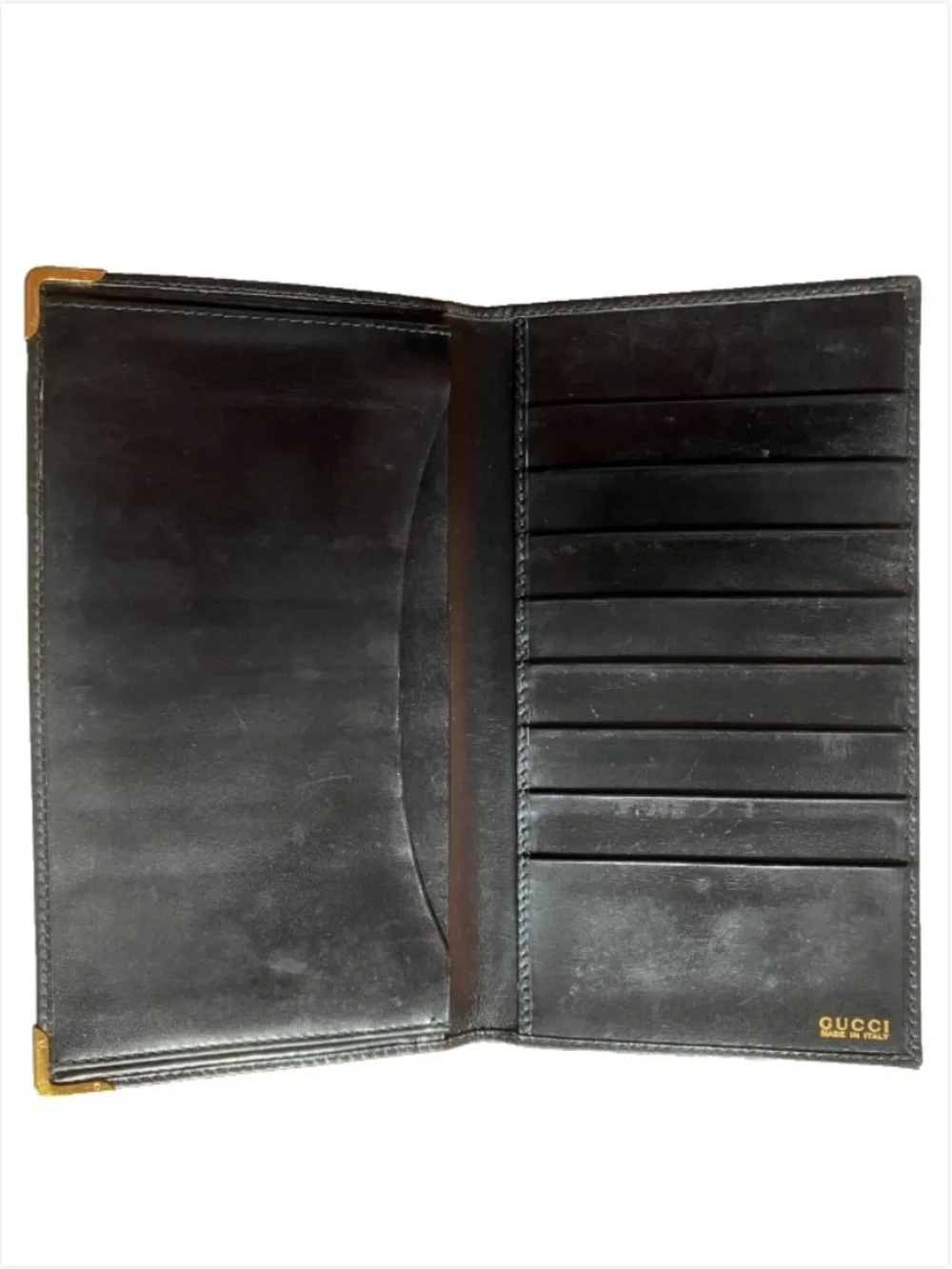 Gucci Black Leather Card Wallet 4 x 7